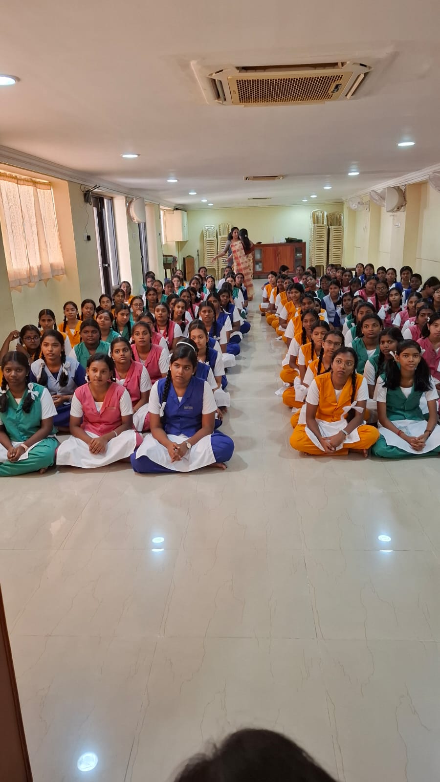 Students at the ATA awareness program in Rosary Matriculation School