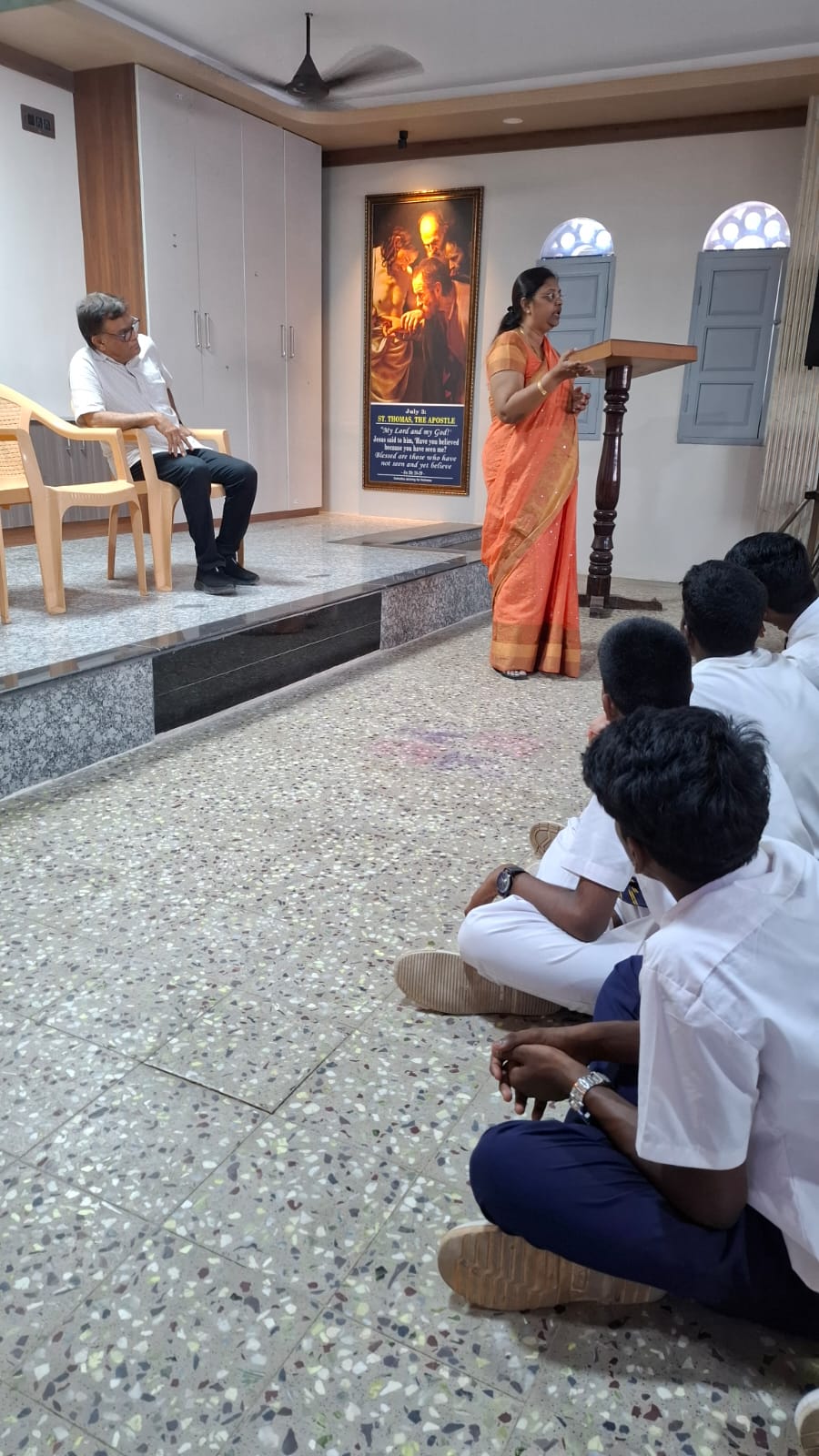 ATA NEET and JEE awareness program at Santhome Higher Secondary School