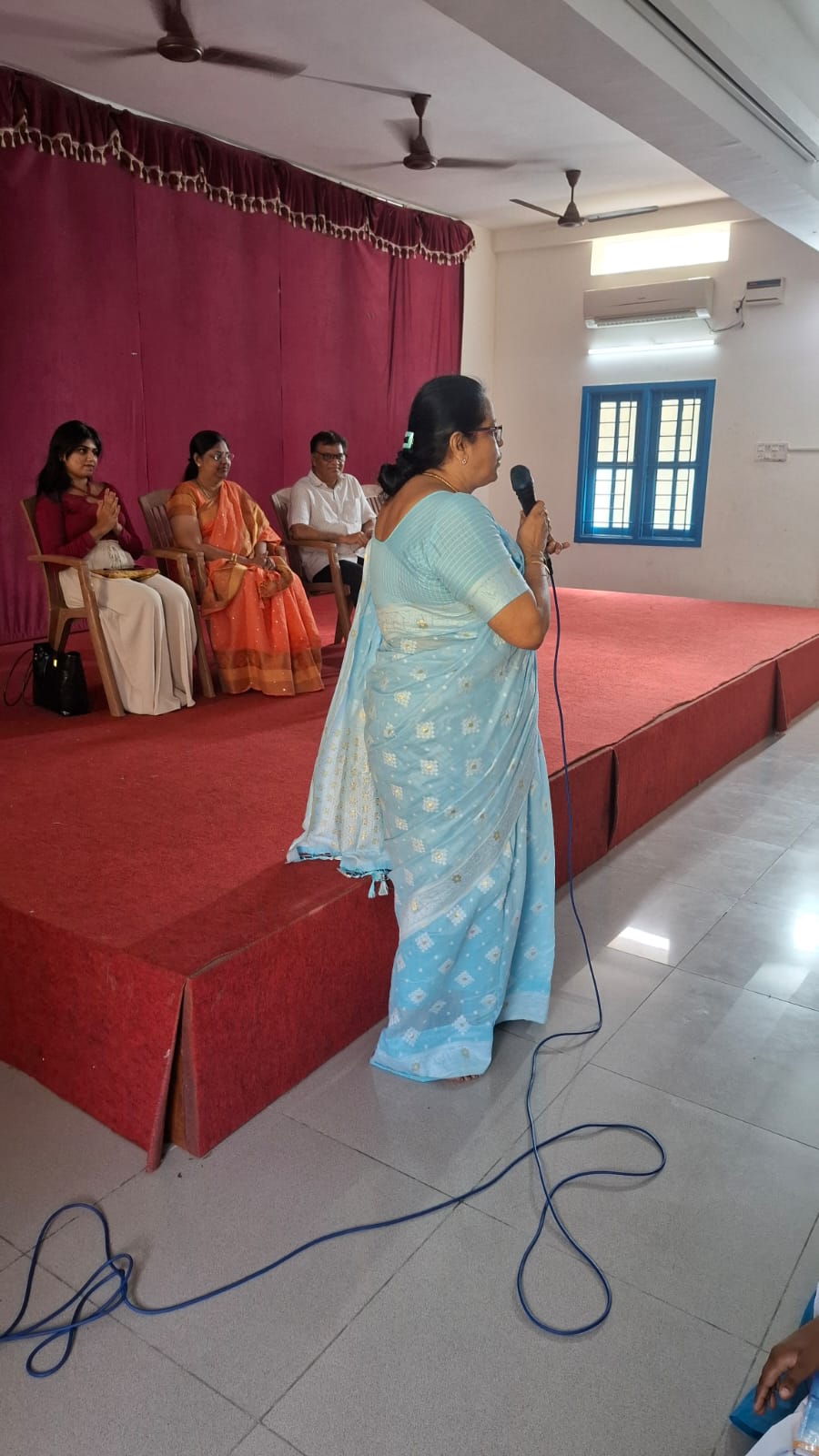 ATA faculty addressing students at St. Antony's School